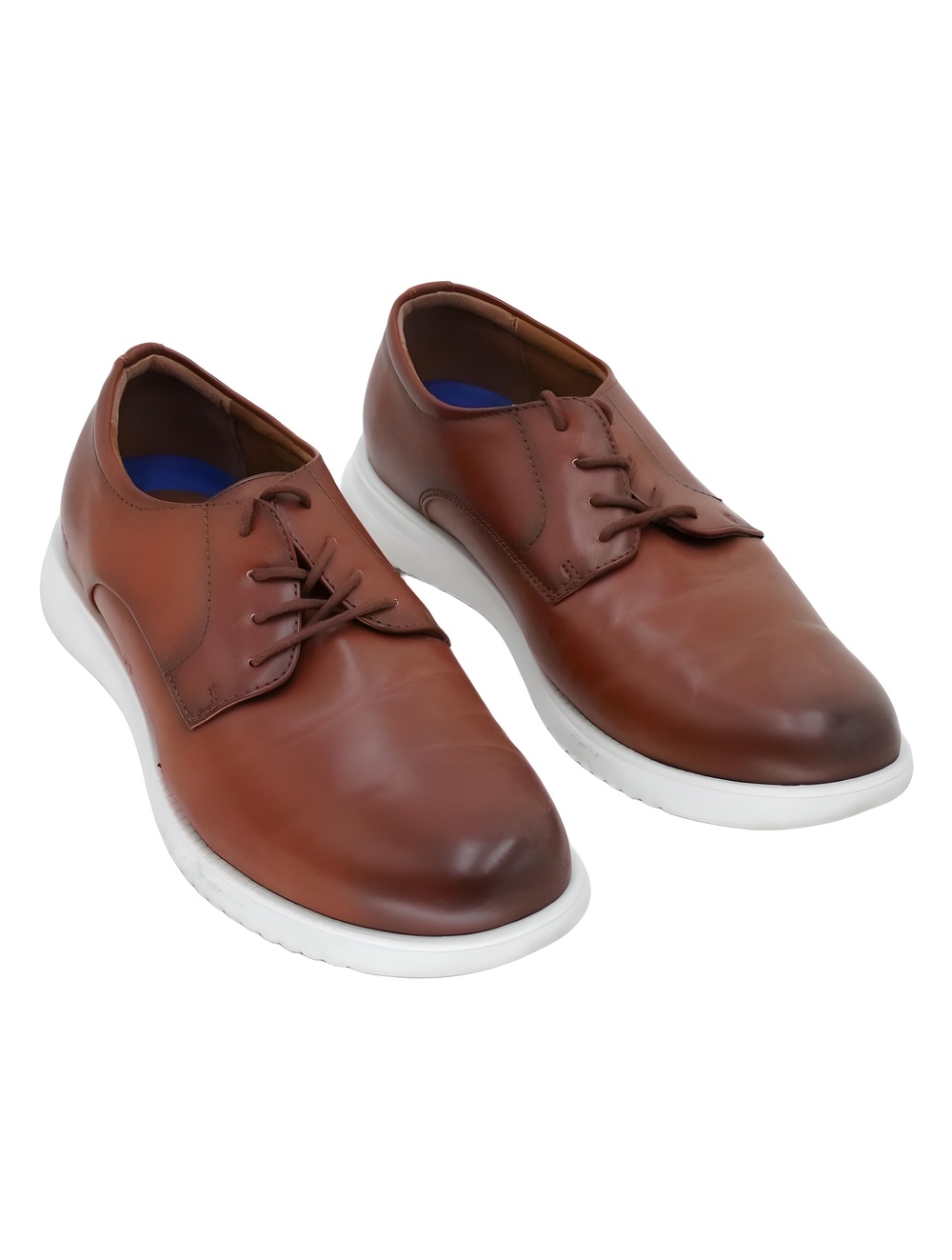Kenneth Cole Reaction Mens Nathan Lace-Up Oxford Shoe Natural Brown Size 10.5M